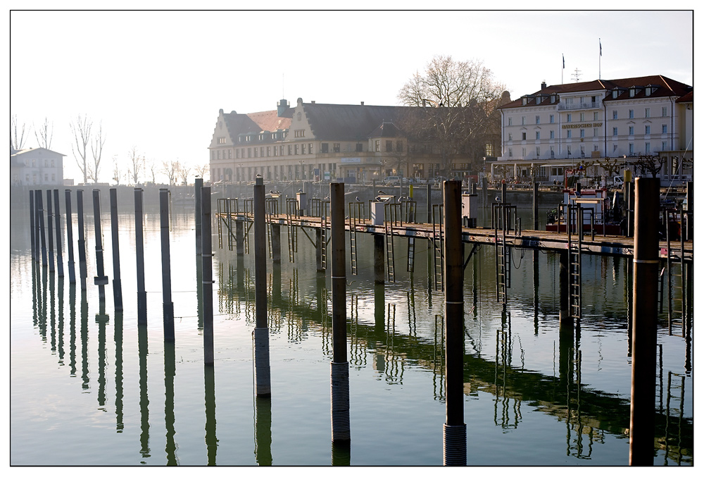 der Lindauer Hafen ...