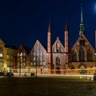 Der Linienbus fuhr am Heilig-Geist-Hospital Lübeck vorbei.