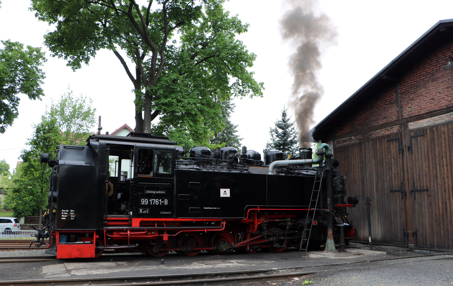 Der Lößnitzdackel 99 1761-8 der Sächsischen Eisenbahn- Gesellschaft