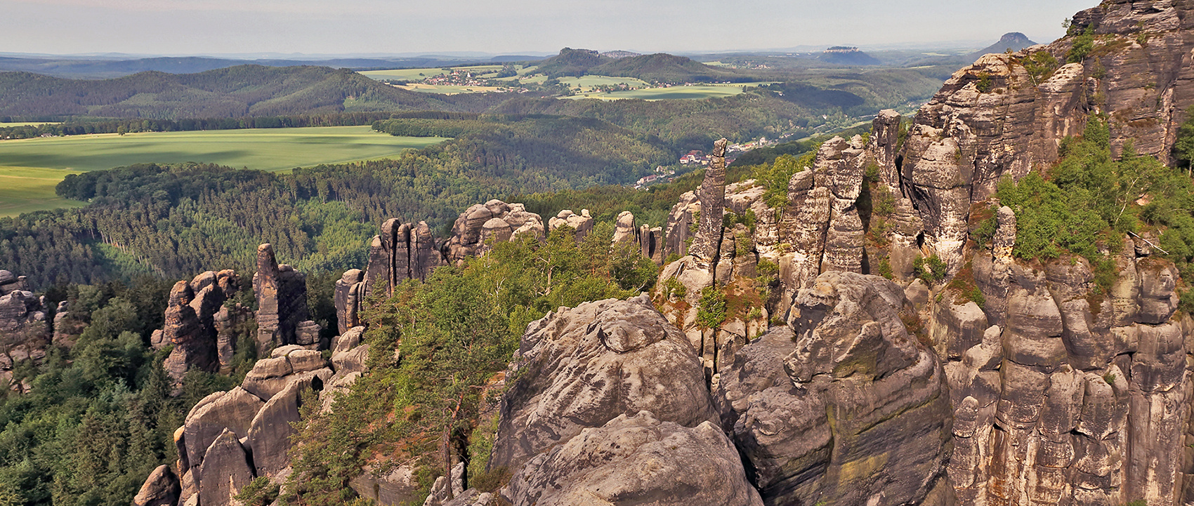 Der Lohn einer großen Anstrengung für mich die Leitern hoch zur Schrammsteinaussicht...