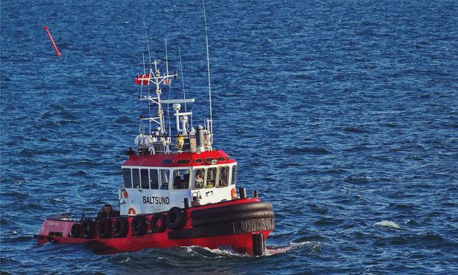 Der Lotse kam mit der Baltsund