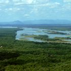 Der Lower Zambezi NP von oben