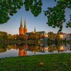 Der Lübecker Dom trägt einen Heiligenschein