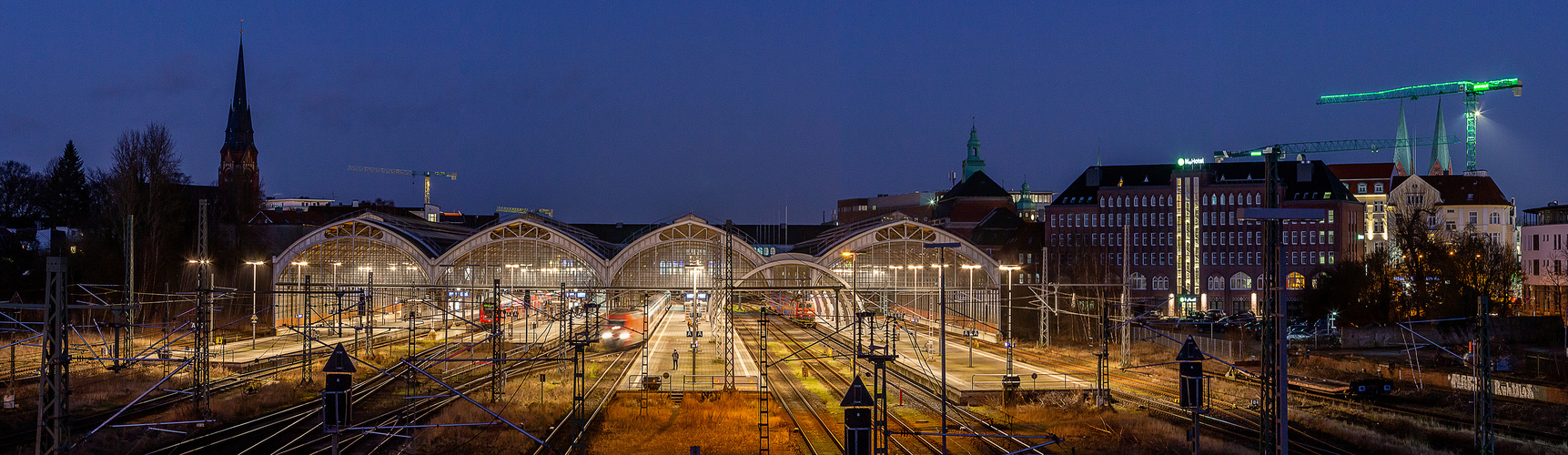 Der Lübecker Hauptbahnhof 