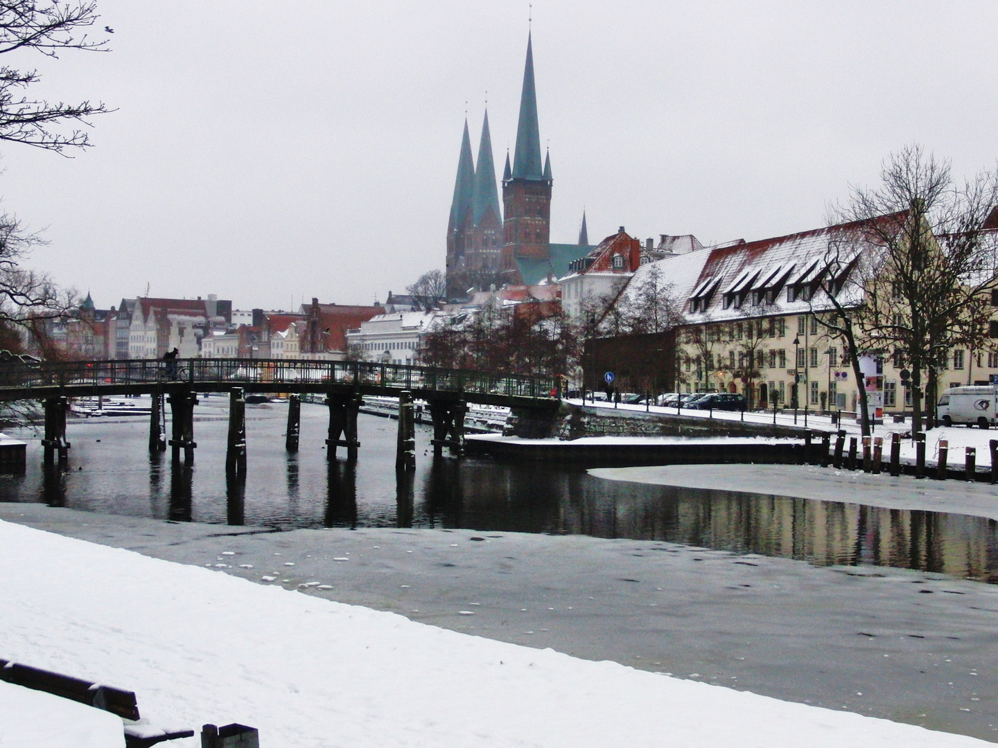 -Der Lübecker Malerwinkel mit Winterimpressionen-