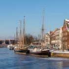 Der Lübecker Museumshafen im Winter