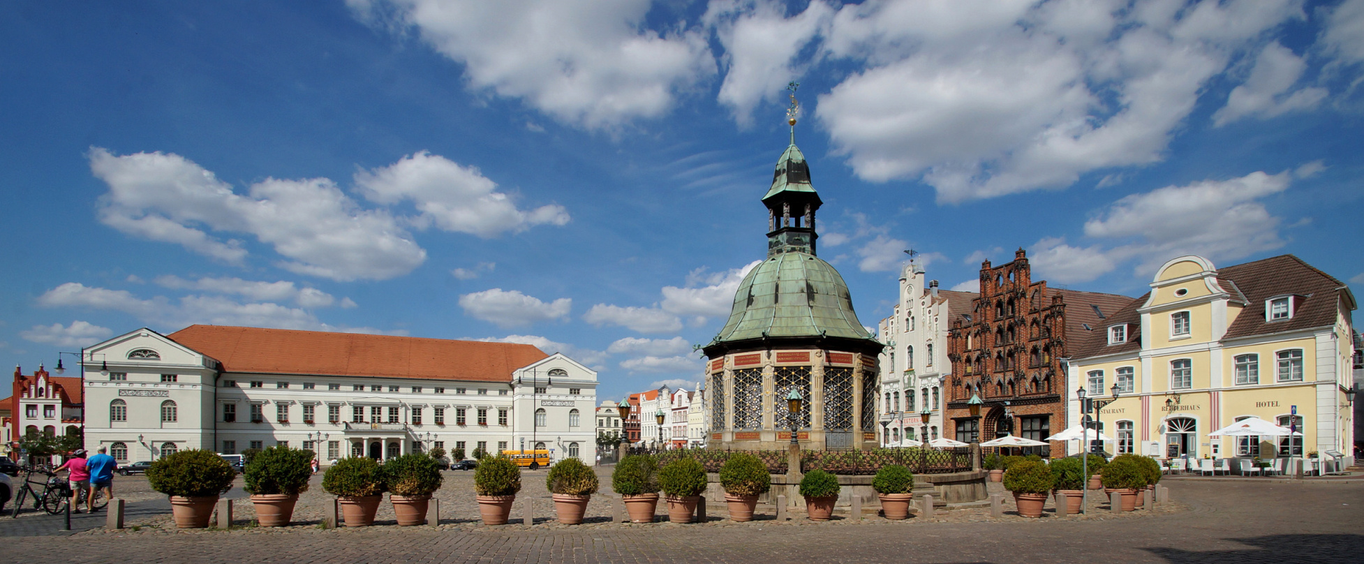 Der Maktplatz in Wismar...