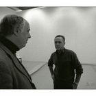 Der Maler Gerhard Richter mit Edward F. Fry (für Kathy Rett)