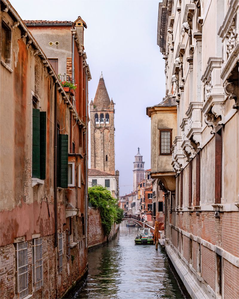 Der Malerin Vorlage im Original - Turm von San Barnaba