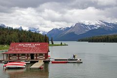 Der Maligne Lake in den Rocky Mountains