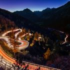 Der Maloja Pass bei Nacht