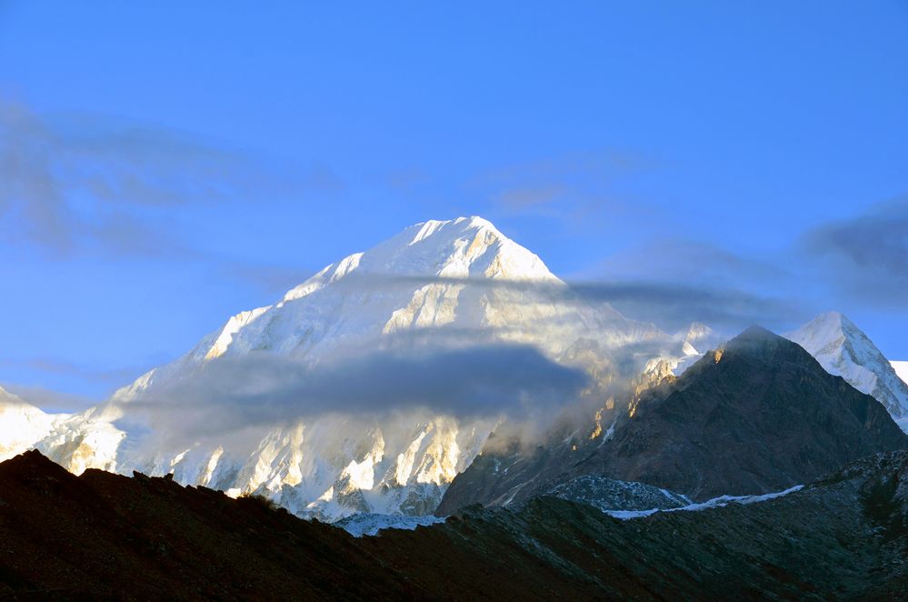 Der Manaslu Nord (6994 m) von Bhimtang 