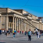 Der Mann mit den Seifenblasen auf dem Schlossplatz in Stuttgart