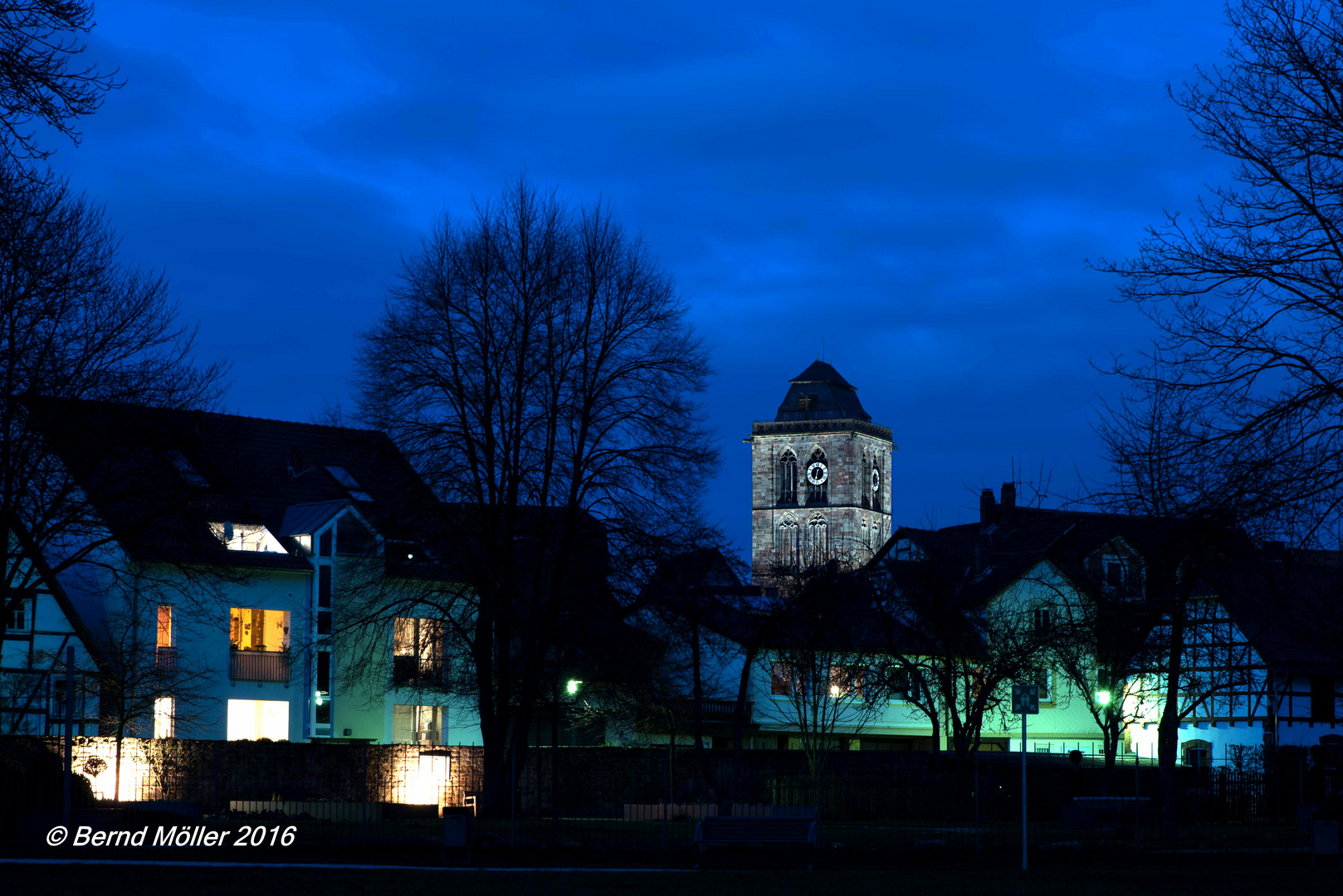 Der markante Kirchturm von Bad Hersfeld