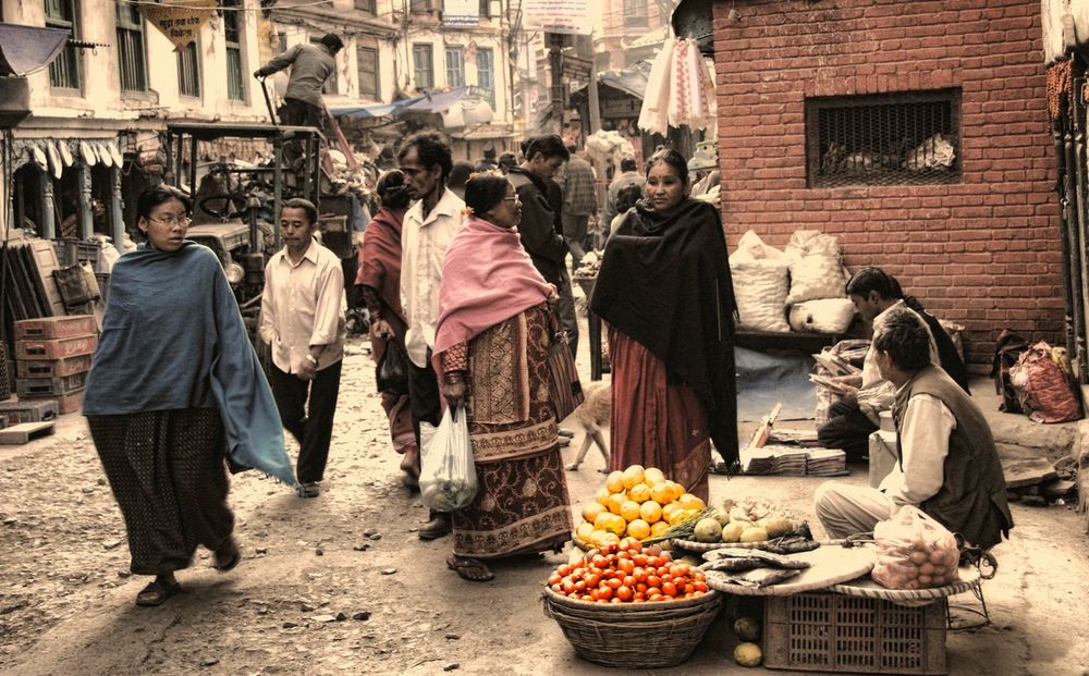 Der Markt in Kathmandu