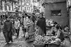 der Markt in Kathmandu 