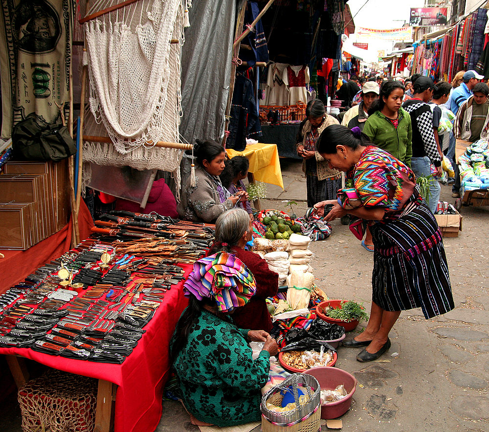 Der Markt von Cichicastenango - Guatemala