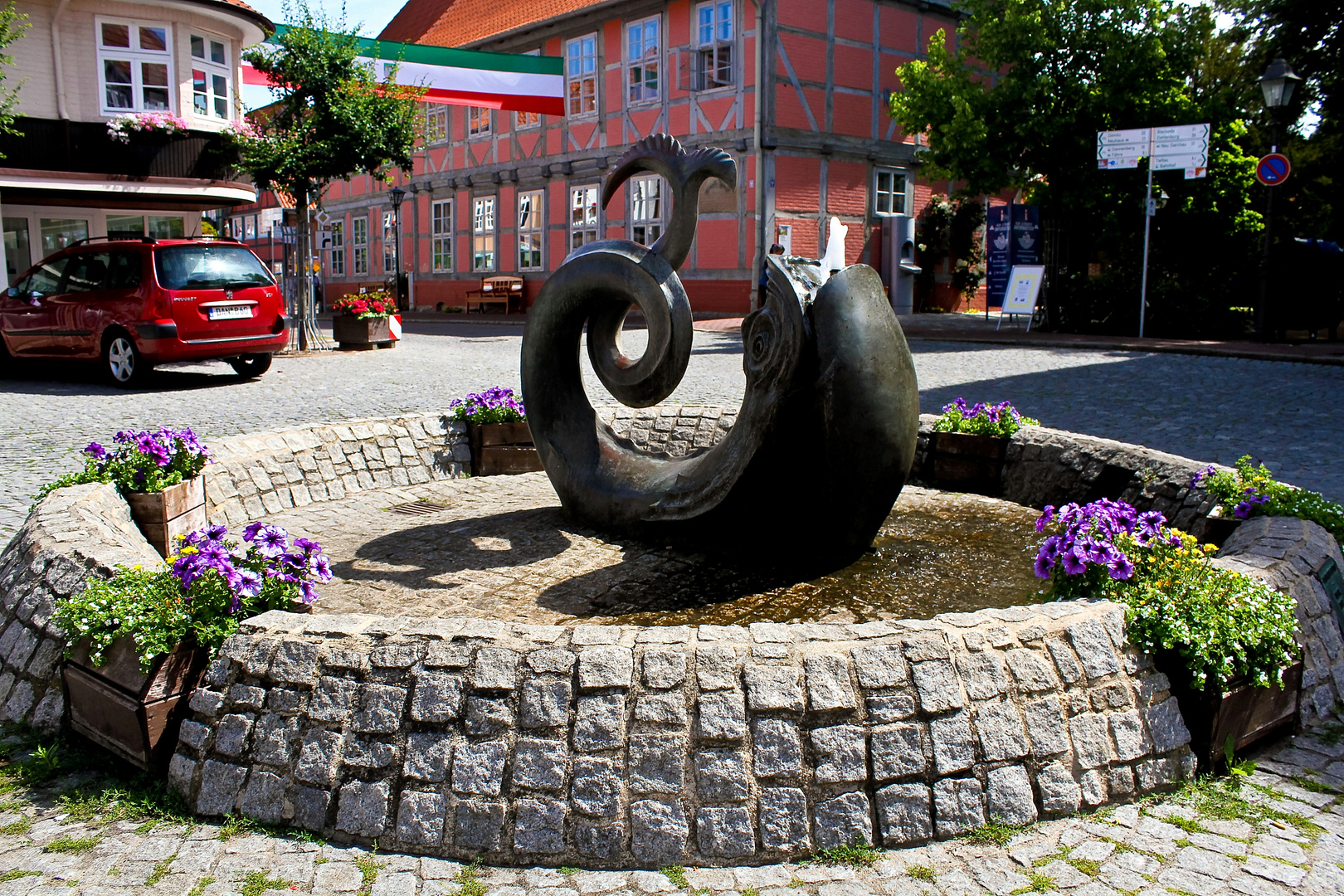 der Marktbrunnen in Hitzacker