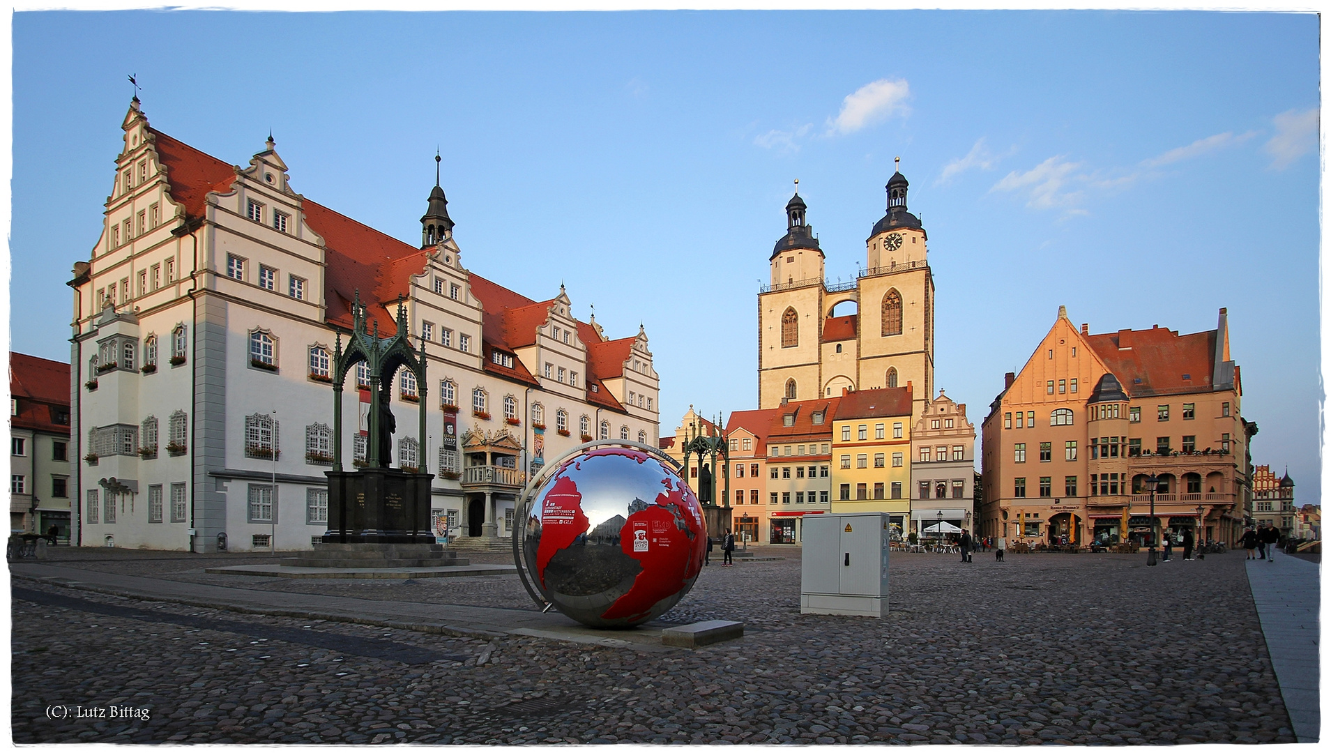 Der Marktplatz der Lutherstadt Wittenberg