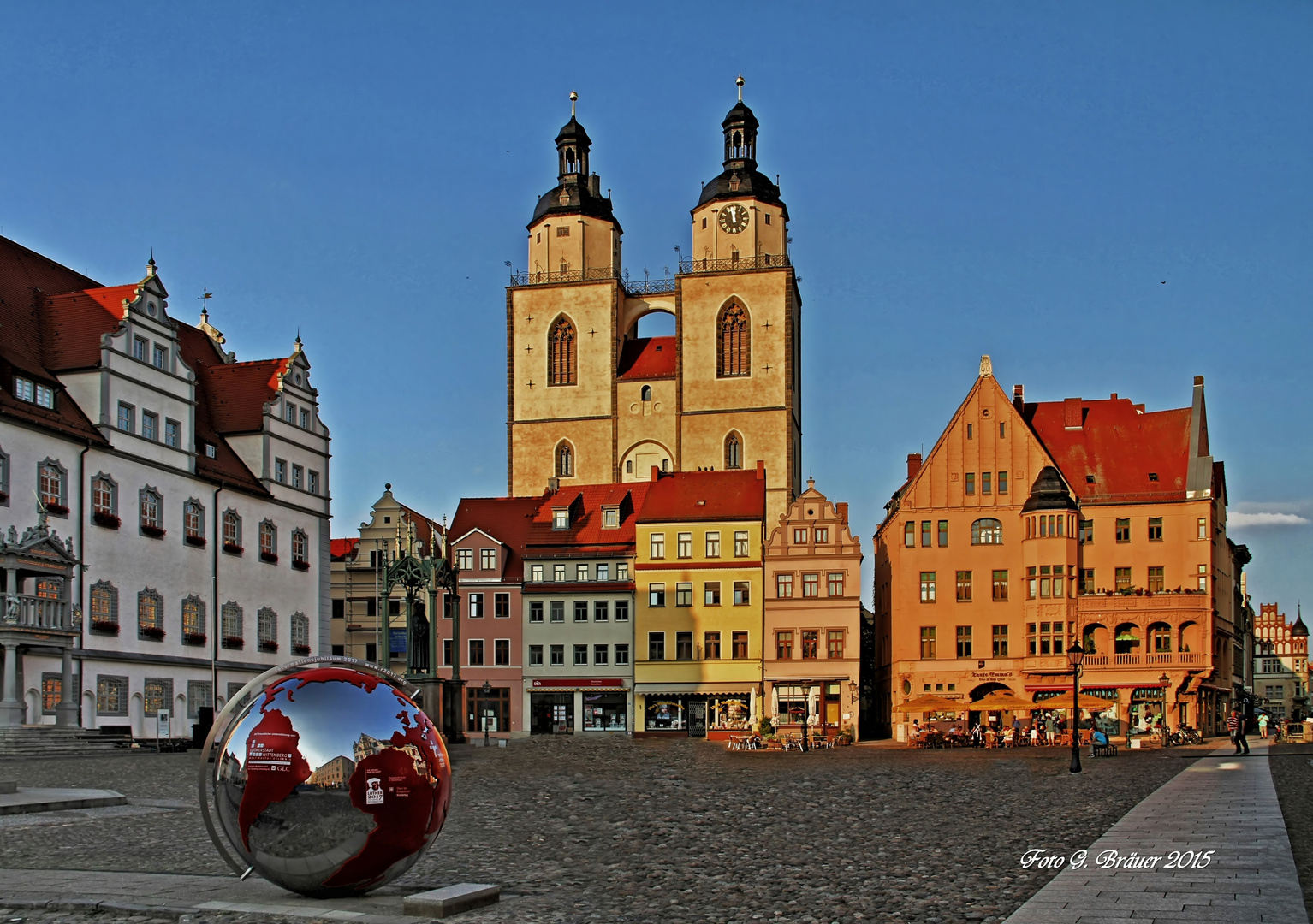 Der Marktplatz in der Lutherstadt Wittenberg