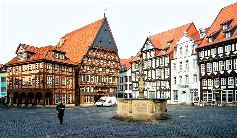 Der Marktplatz in Hildesheim