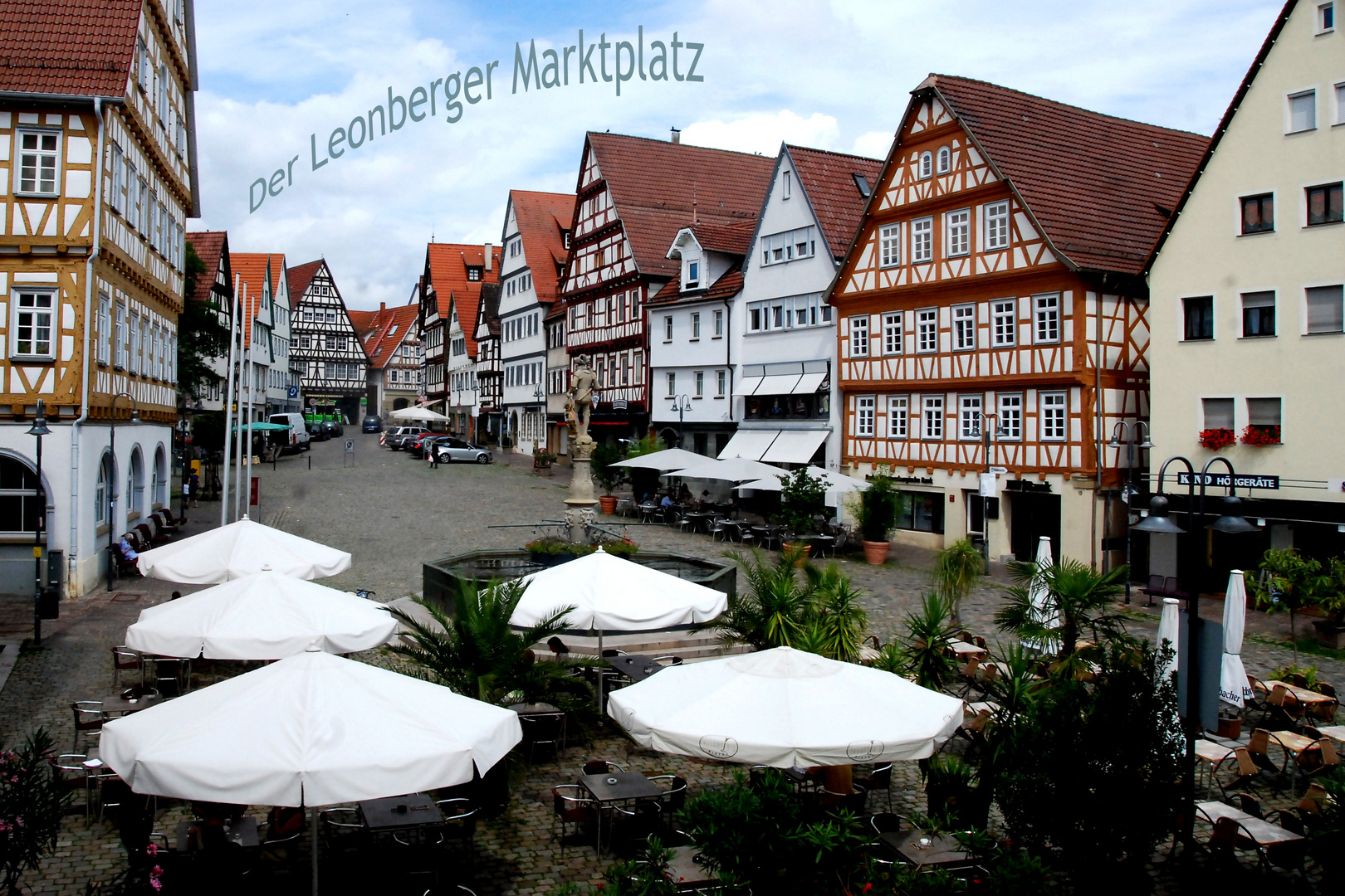 Der Marktplatz in Leonberg