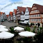 Der Marktplatz in Leonberg