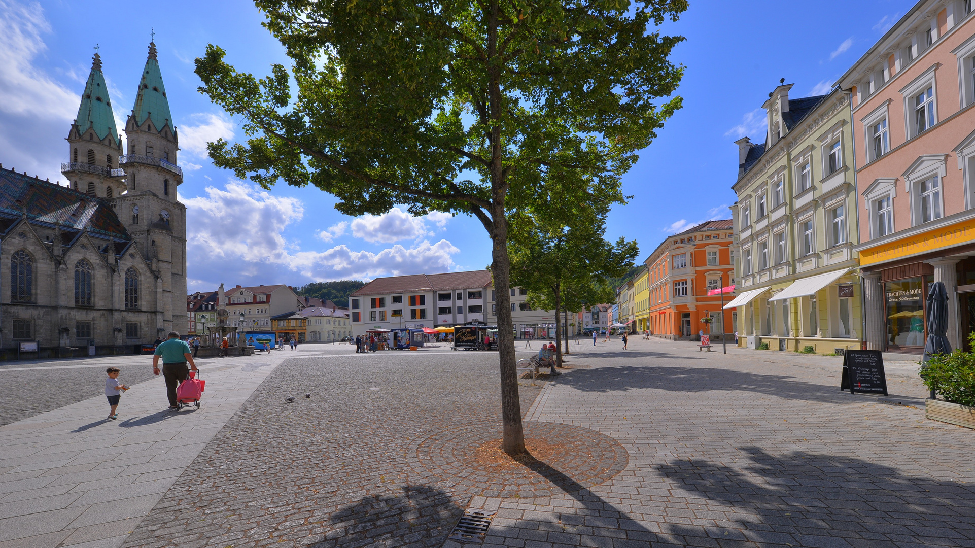 der Marktplatz in Meiningen