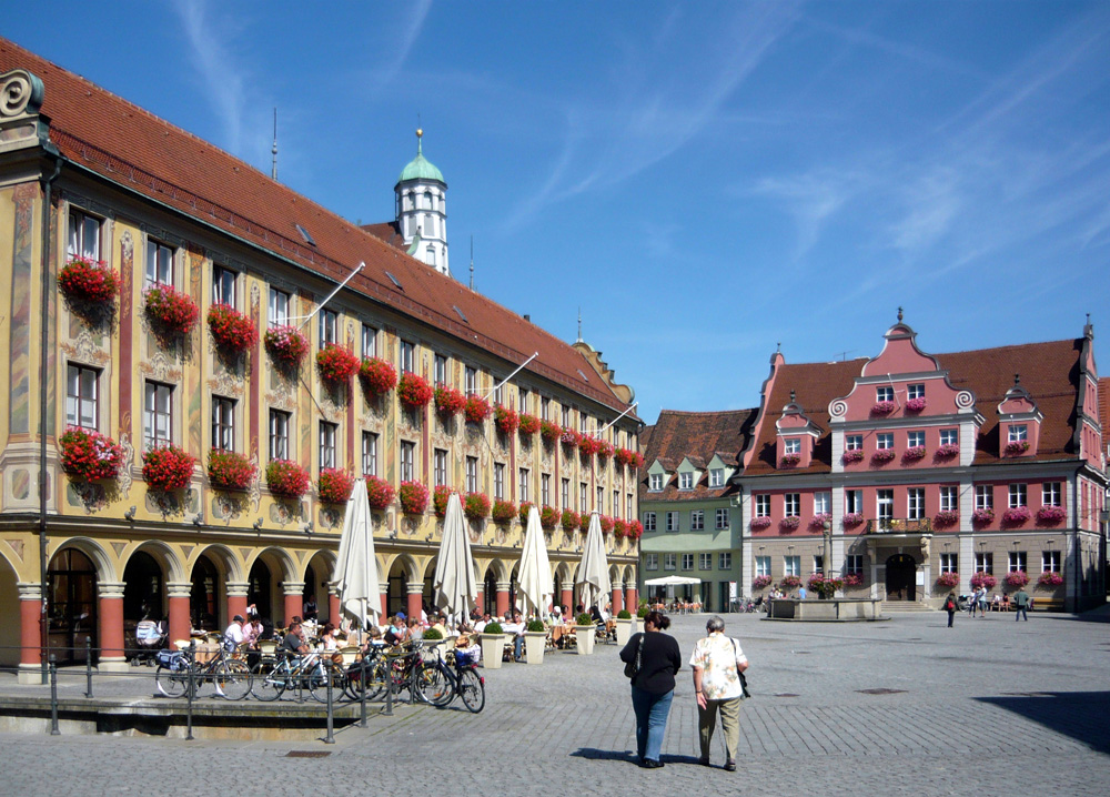 Der Marktplatz in Memmingen