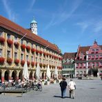 Der Marktplatz in Memmingen