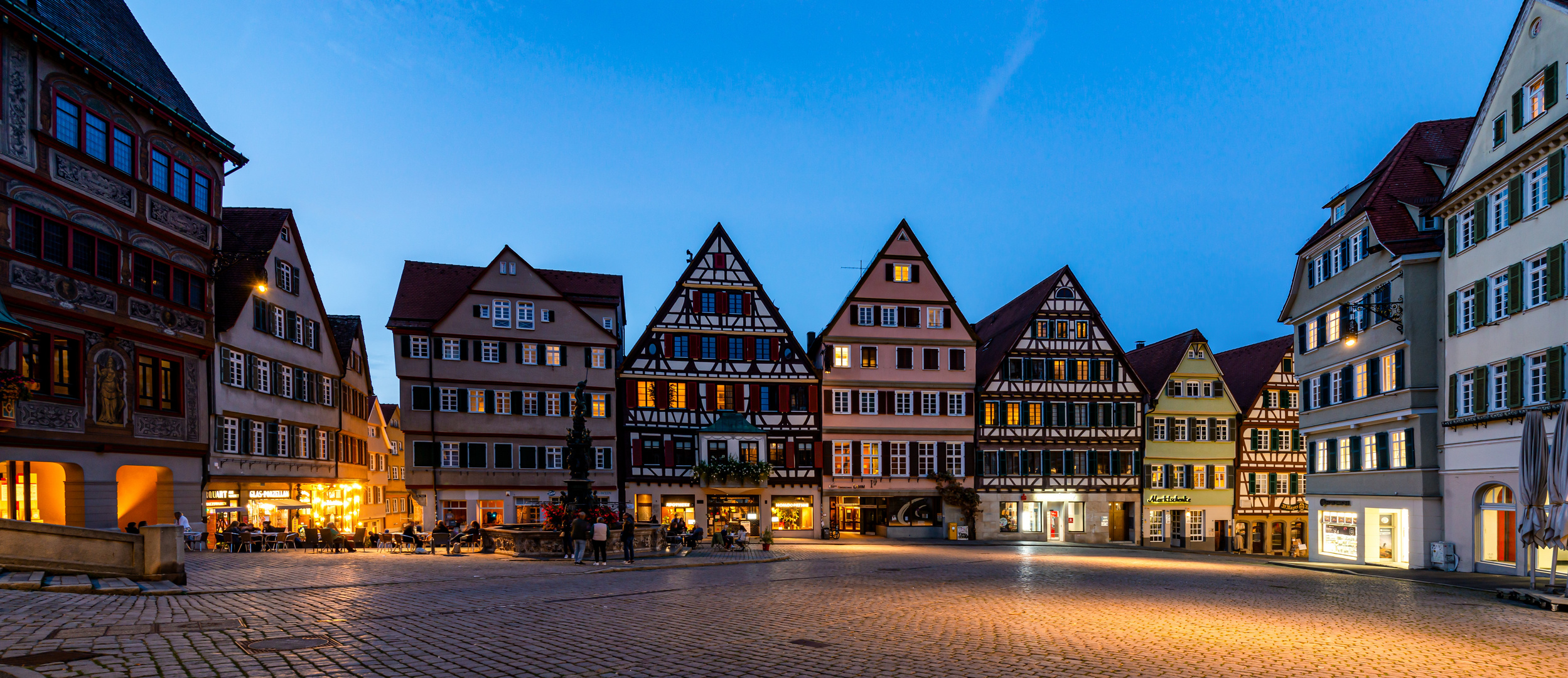 Der Marktplatz in Tübingen