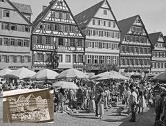 Der Marktplatz in Tübingen mit der Pentax auto 110