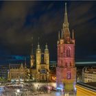 Der Marktplatz von Halle (3) - Lichterfest 2019