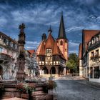 Der Marktplatz von Michelstadt/Odw.