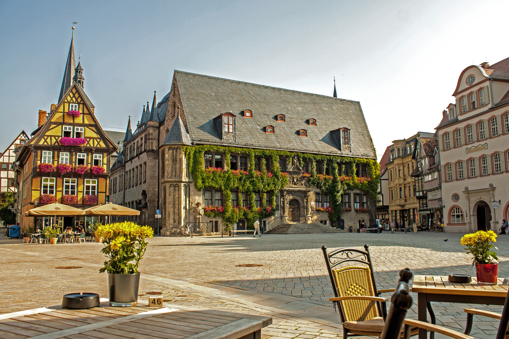 der Marktplatz von Quedlinburg