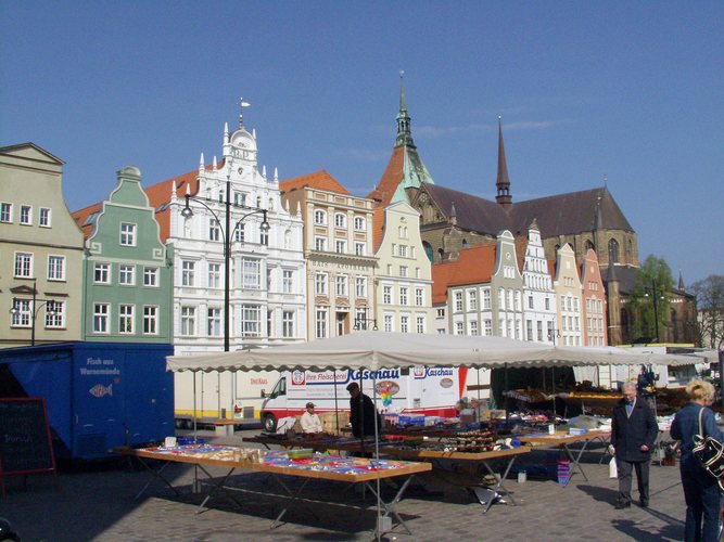 Der Marktplatz von Rostock