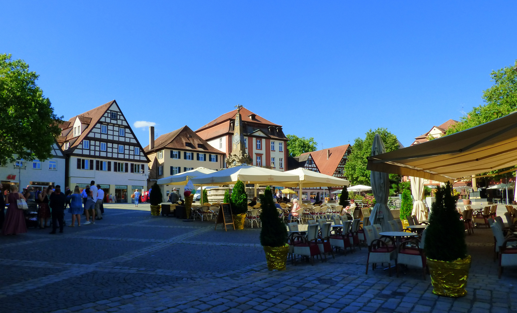 der Marktplatz von Schwabach Foto & Bild deutschland, europe, bayern