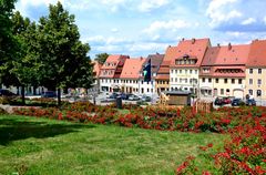 Der Marktplatz von Stolpen…