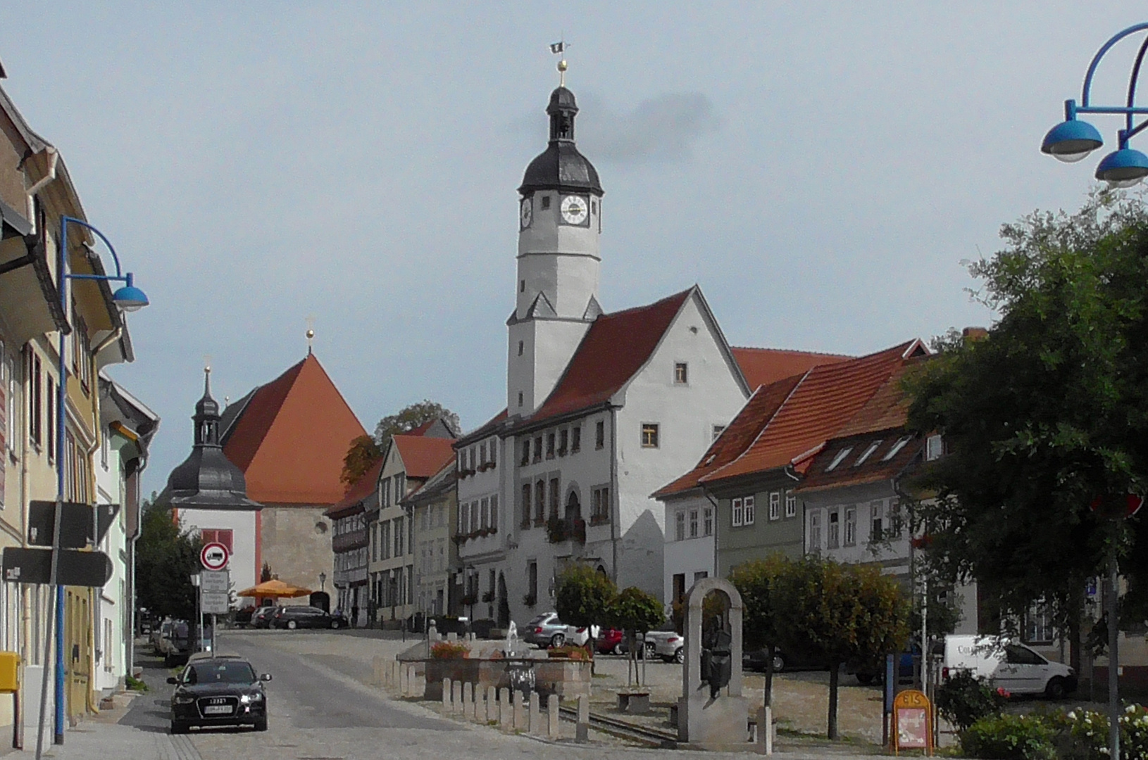 Der Marktplatz von Weißensee / Th . 