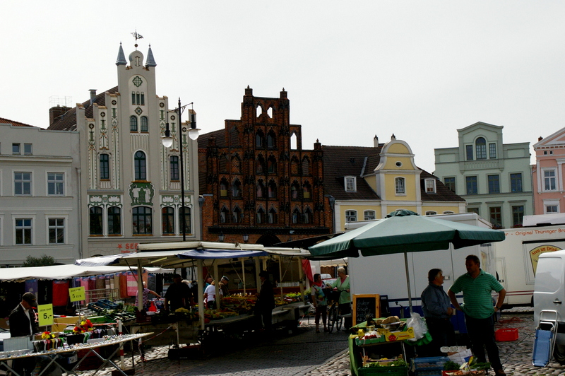 Der Marktplatz von Wismar