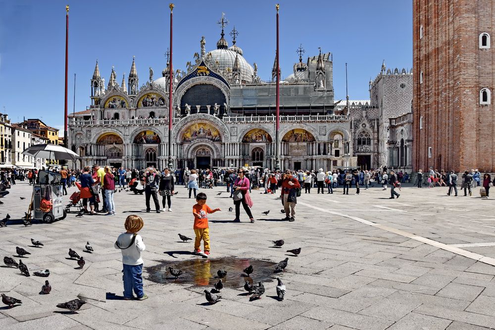 Der Markusplatz in Venedig