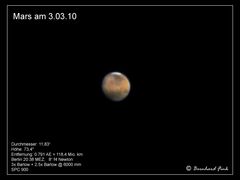 Der Mars !!         mit Planeten Vergleich