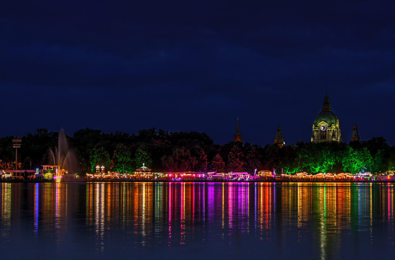 Der Maschsee in Hannover zum Maschseefest