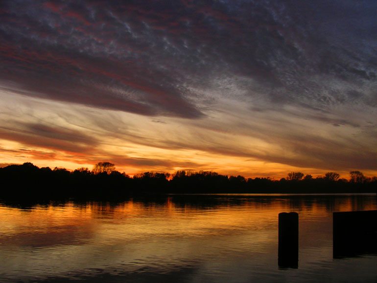 Der Maschsee legt sich schlafen