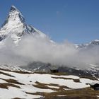 Der Matterhorn fast Wolkenfrei