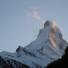 Der Matterhorn im letzten Abendlicht