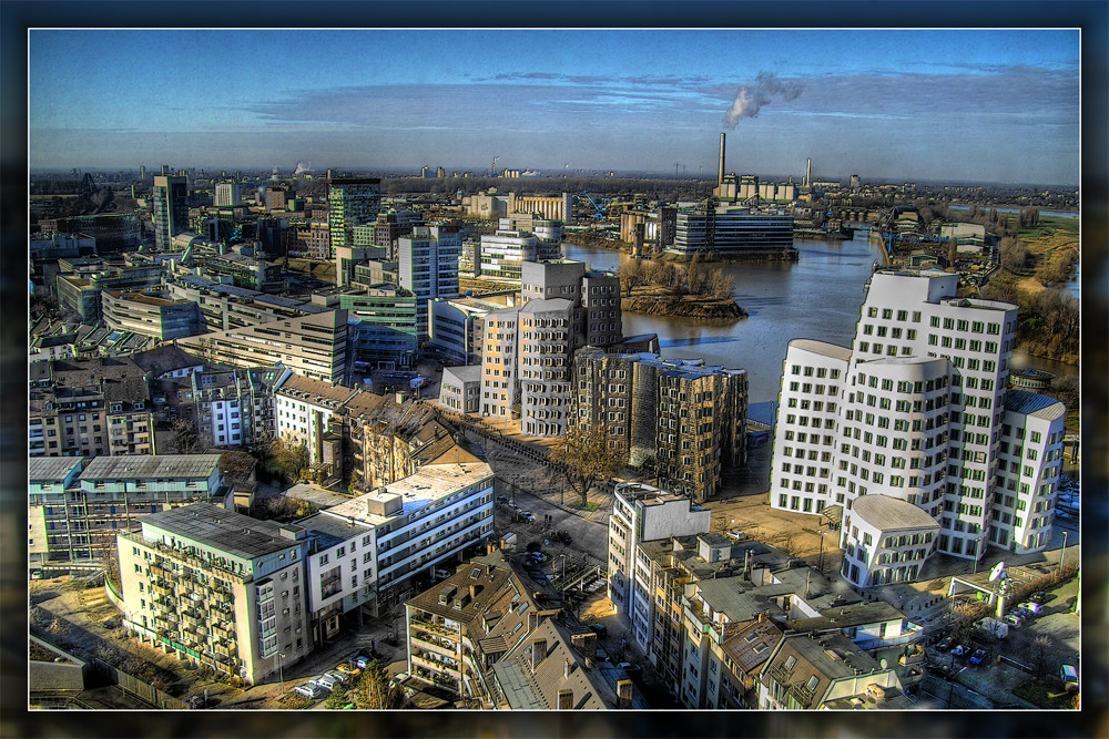 Der Medienhafen in Düsseldorf...