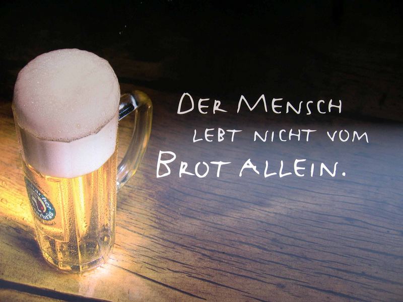 Der Mensch lebt nicht vom Brot allein! ) Foto & Bild quatsch, fun