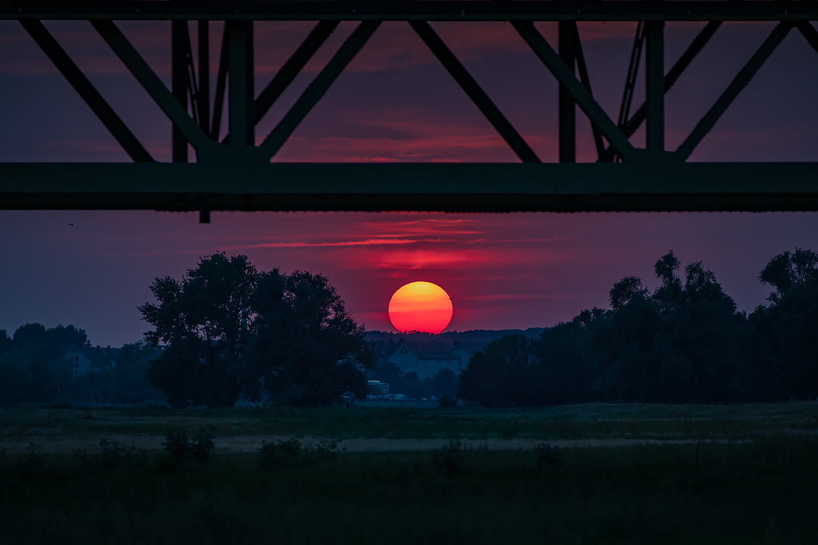 Der mittige Sonnenuntergang...