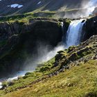 der mittlere Teil des Dynjandi Wasserfalls